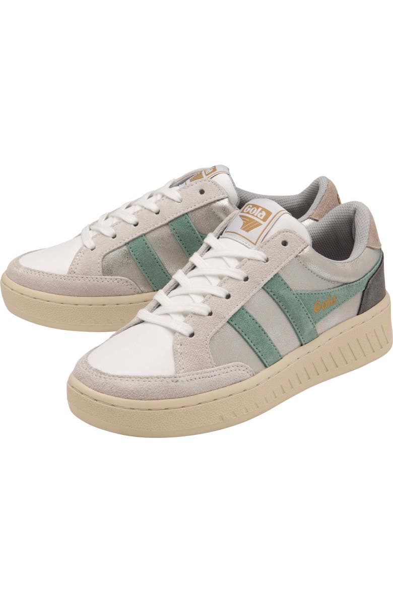 Gola Super Slam Blaze Sneaker, Alternate, color, Silver/ Green Mist/ Grey