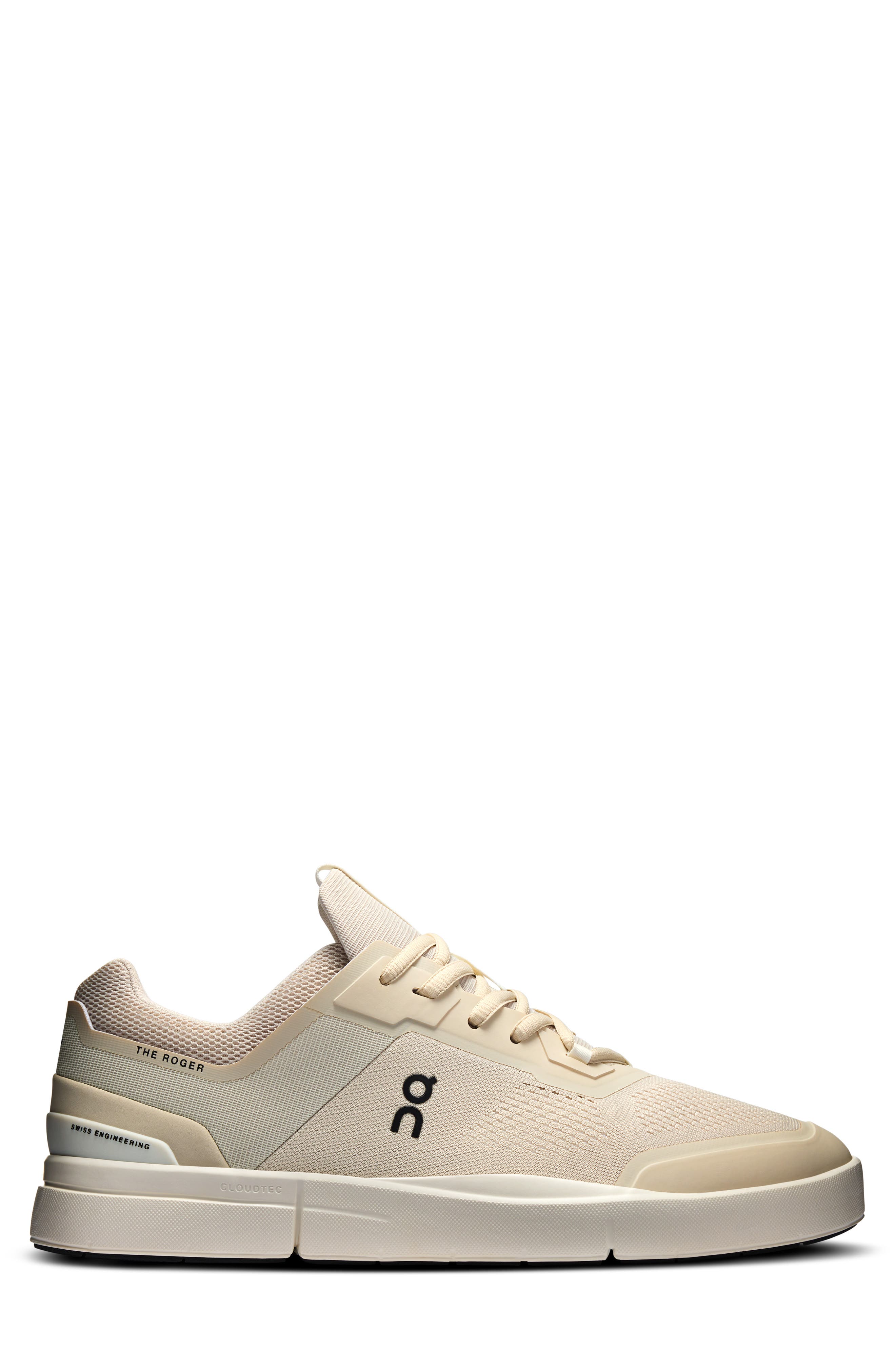 On The ROGER Spin Tennis Sneaker, Alternate, color, Sand/ Ivory