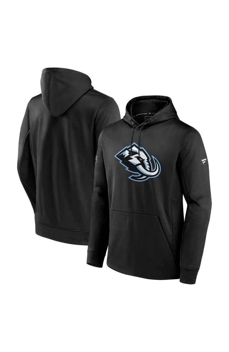 FANATICS Men's Fanatics  Black Utah Mammoth Authentic Pro Rink Fleece Pullover Hoodie, Alternate, color, 