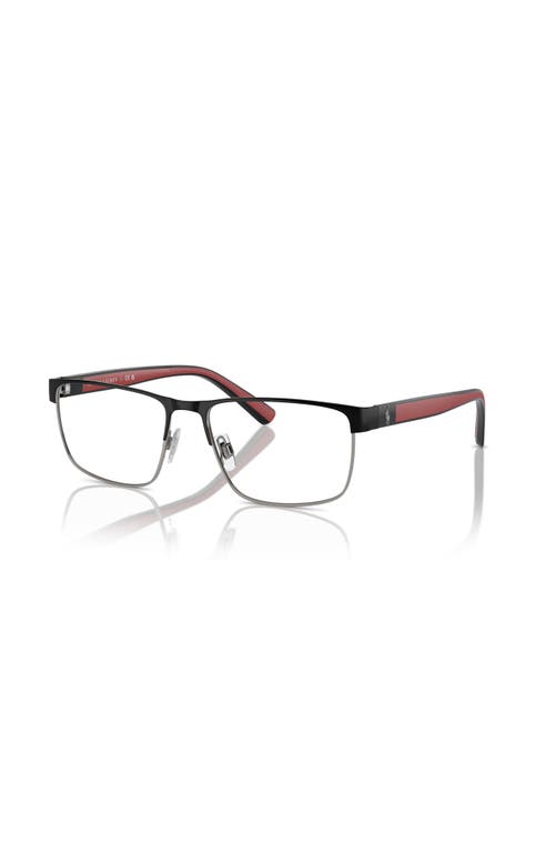 Polo Ralph Lauren 56mm Rectangle Optical Glasses In Multi
