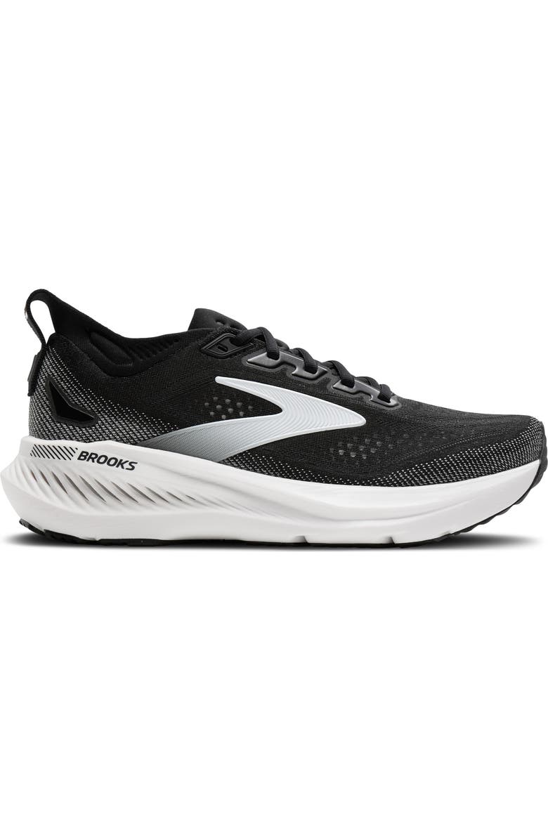Brooks Glycerin GTS 23 Running Shoe, Alternate, color, Black/ Grey/ White
