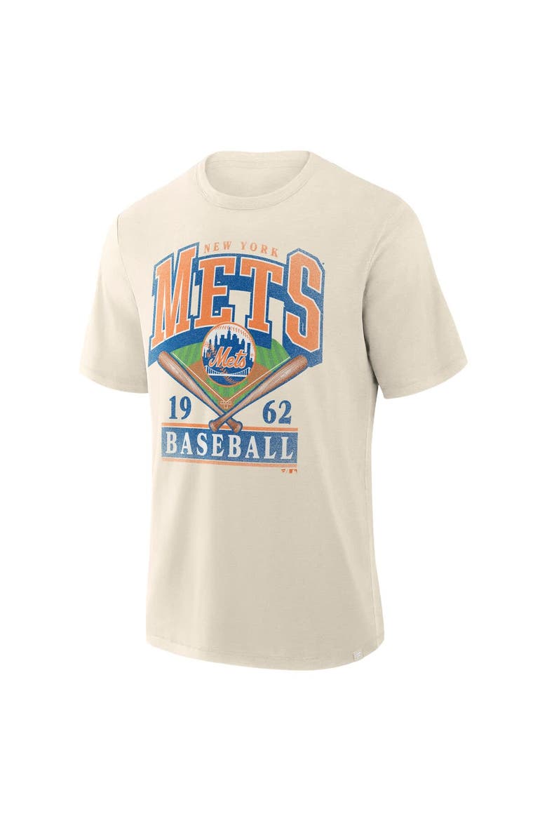 Men's Profile  Cream New York Mets Big & Tall Screen Print T-Shirt, Main, color, Cream