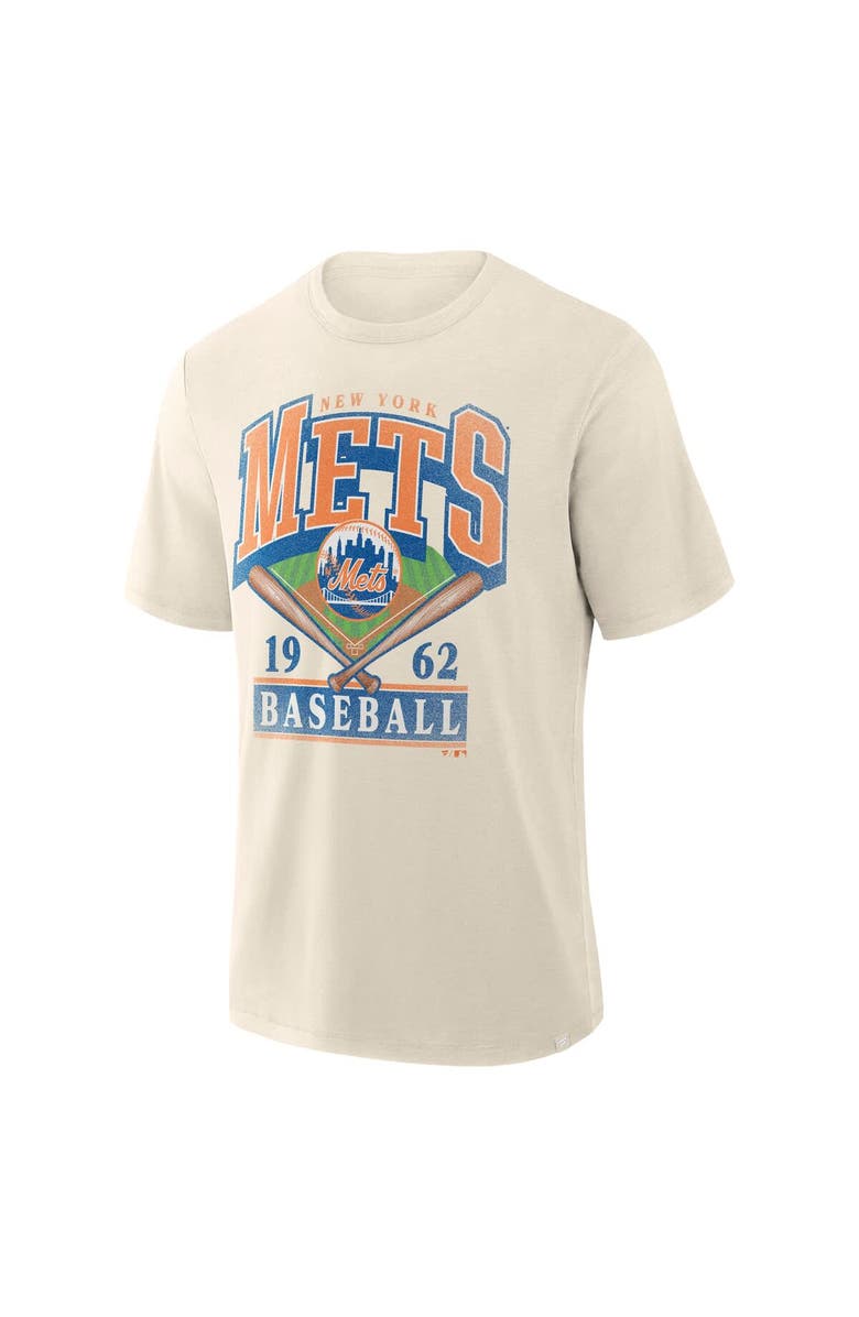 FANATICS Men's Profile  Cream New York Mets Big & Tall Screen Print T-Shirt, Main, color, Cream