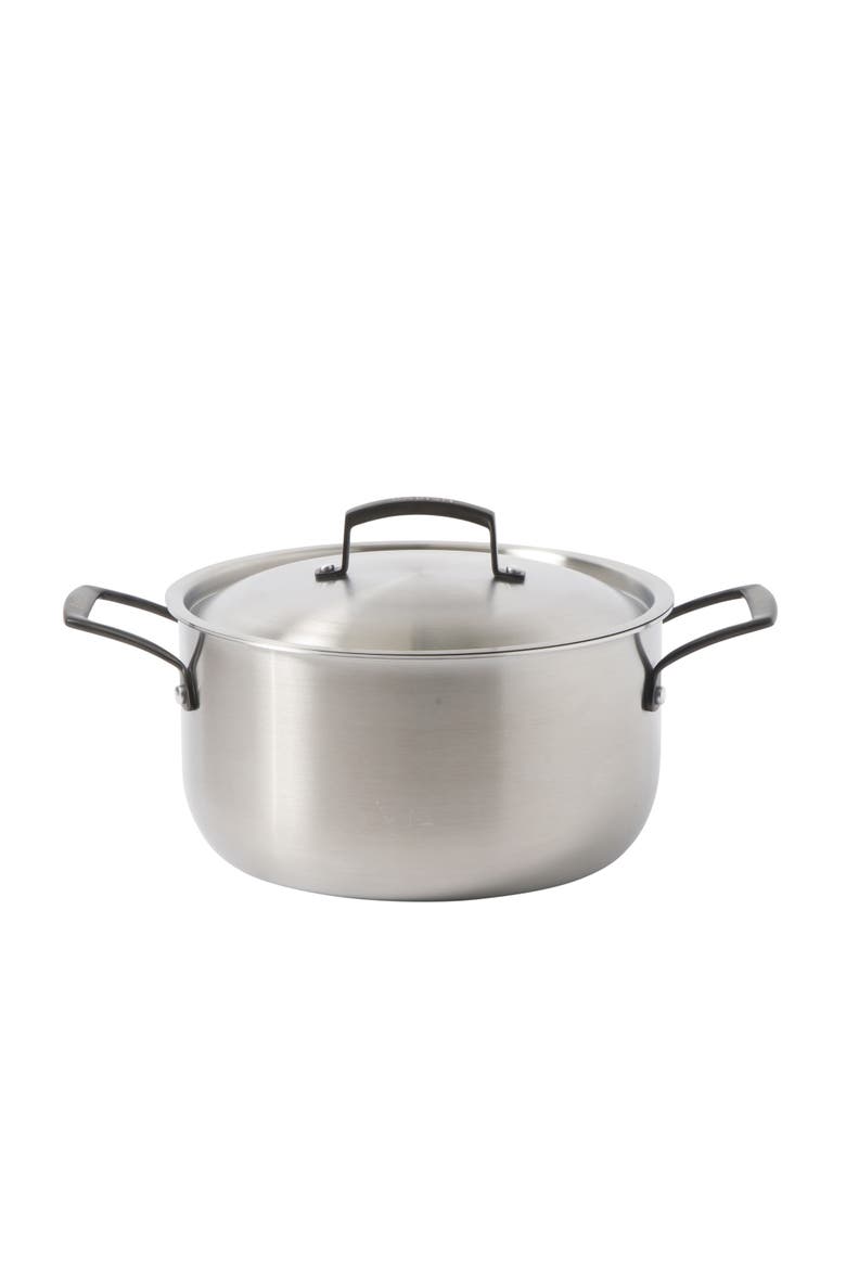 10-Piece Professional Tri-Ply Stainless Steel Cookware Set, Alternate, color, Black Handle
