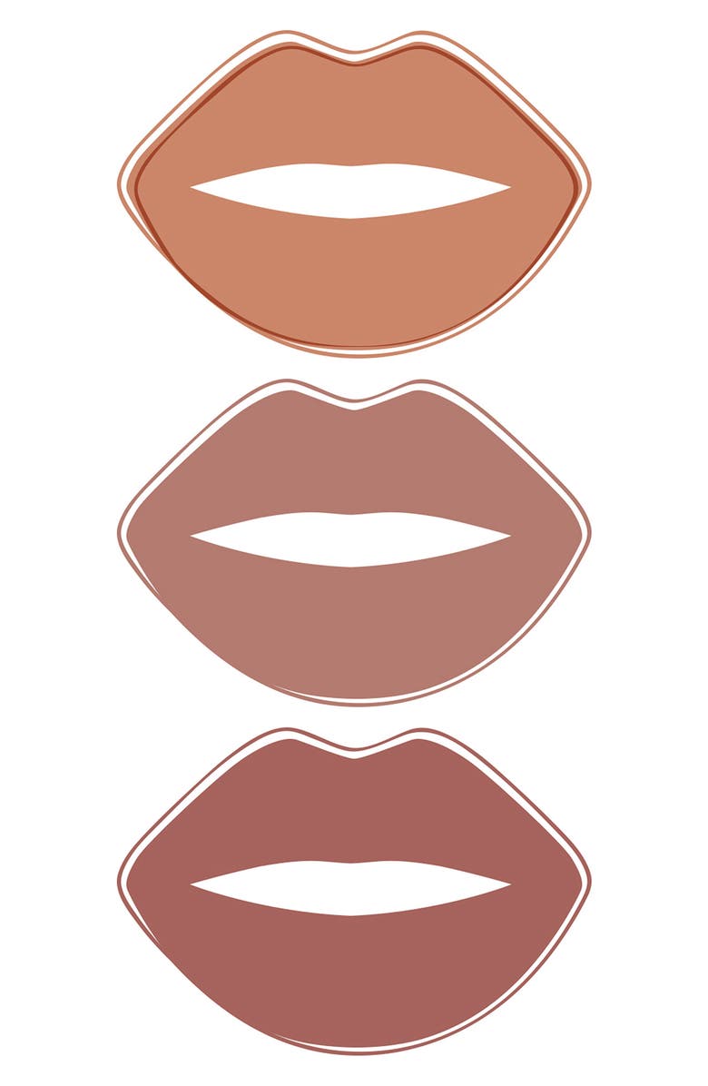 MIRENESSE All-Day 3-Piece Velvet Matte Lip Kit - Nude Kiss, Alternate, color,