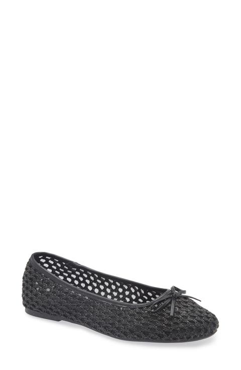 Coated Raffia Ballet Flat (Women)