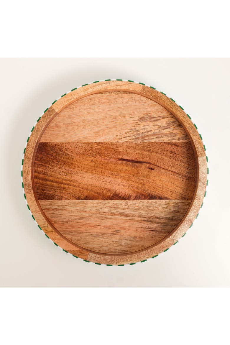 Nohar Tom Wood Tray Curated Decor, Alternate, color, Green