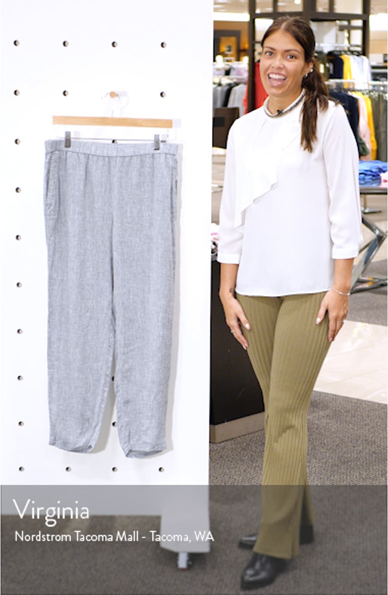 Organic Linen Ankle Pants, sales video thumbnail