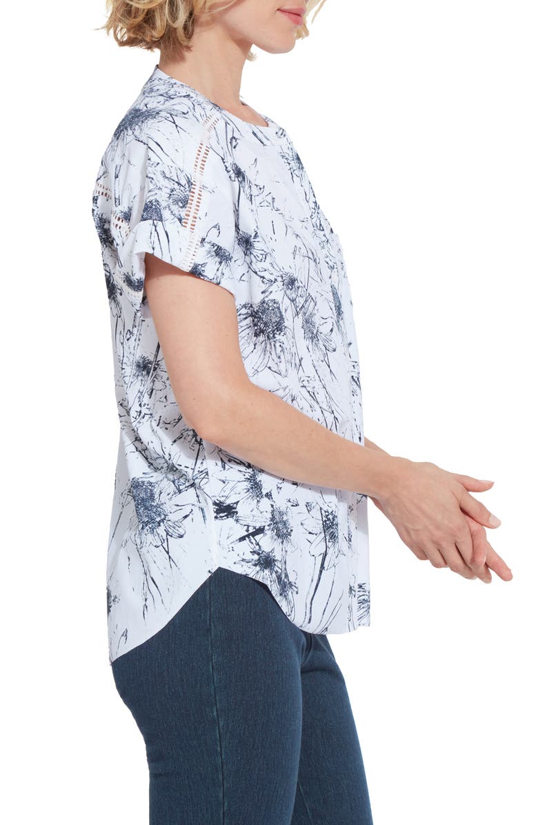 Lysse Sonnet Short Sleeve Shirt, Alternate, color, Sound Of Florals