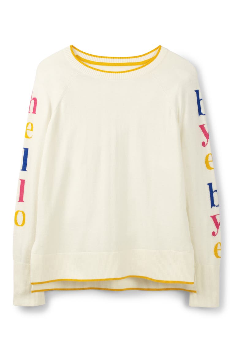 Penny Sweater, Alternate, color, HELLO/ GOODBYE