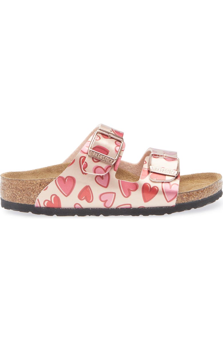 Birkenstock Kids' Arizona Slide Sandal, Alternate, color, Copper Metallic