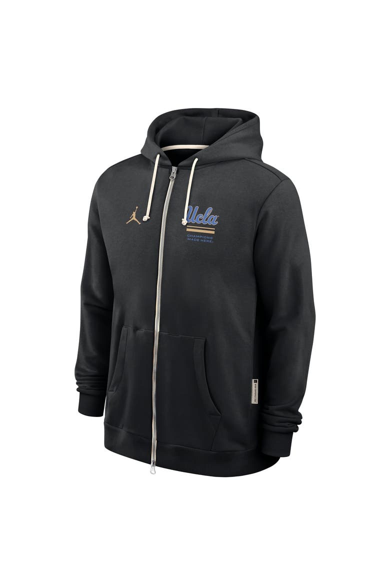 Men's Jordan Brand  Black UCLA Bruins 2026 Sideline Standard Issue Dri-FIT Full-Zip Hoodie, Alternate, color, Black