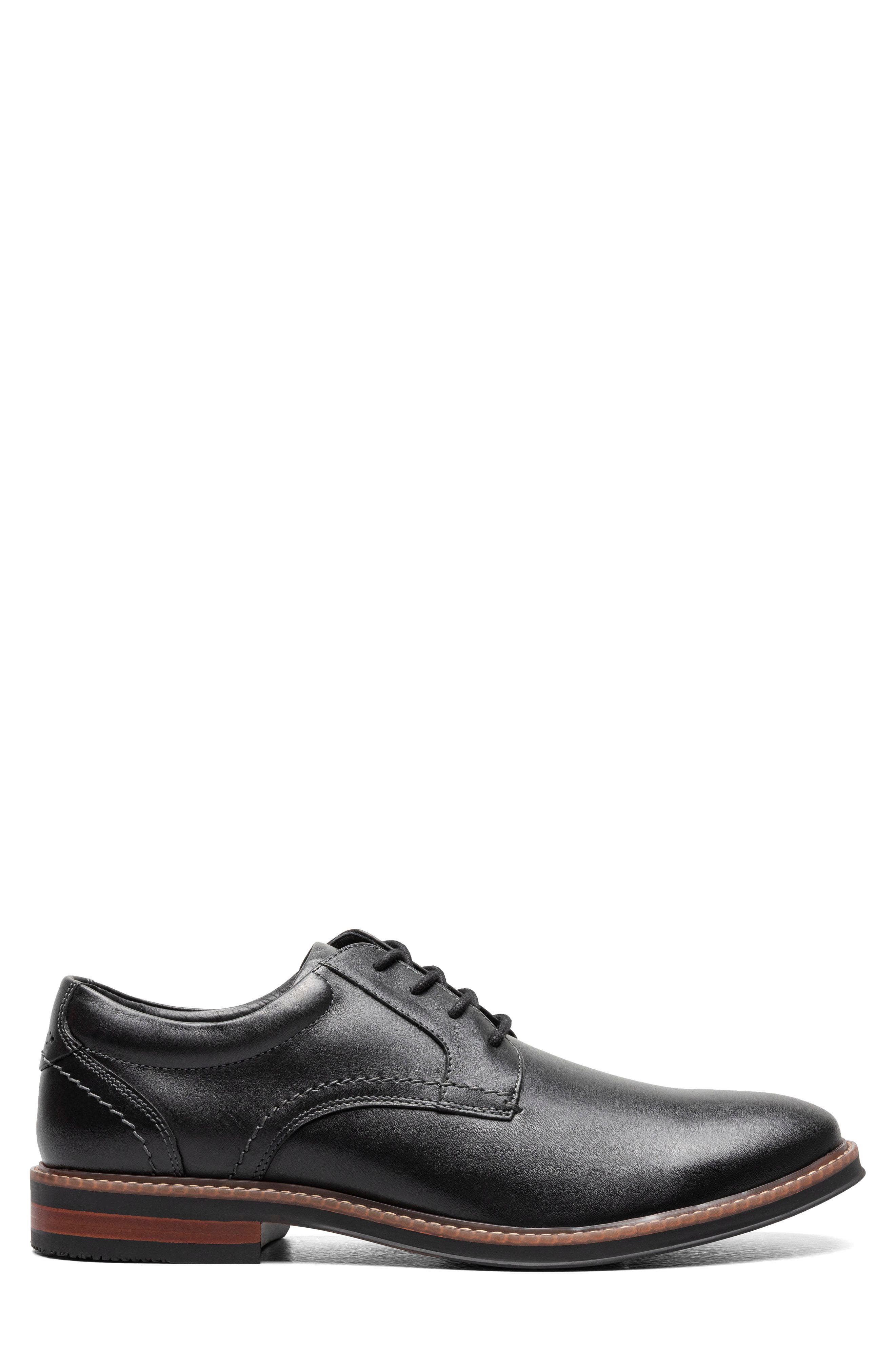 NUNN BUSH Calderone Plain Toe Derby - Wide Width Available, Alternate, color, Black