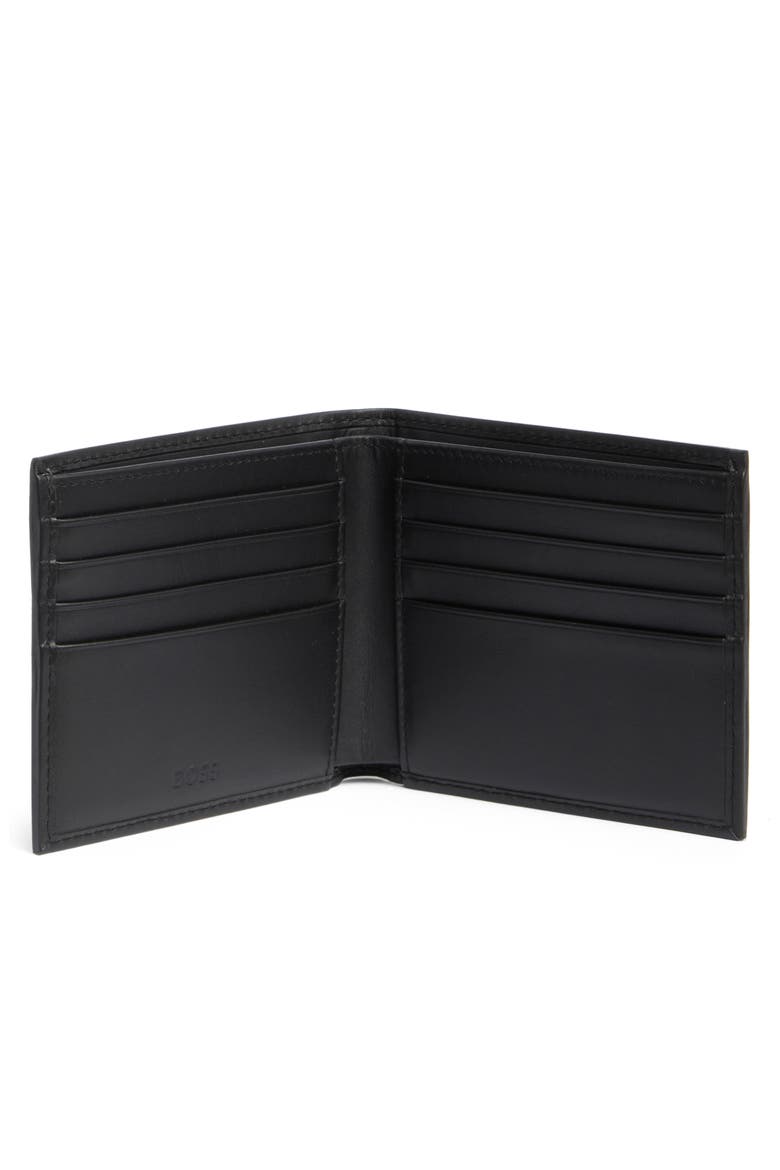 Randy Leather Bifold Wallet, Alternate, color, BLACK