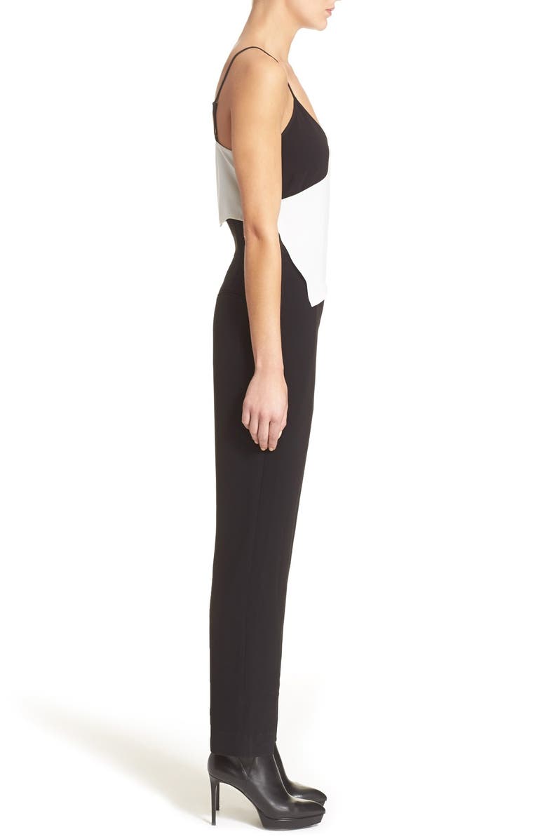 MCQ by Alexander McQueen Two Tone Jumpsuit, Alternate, color, 