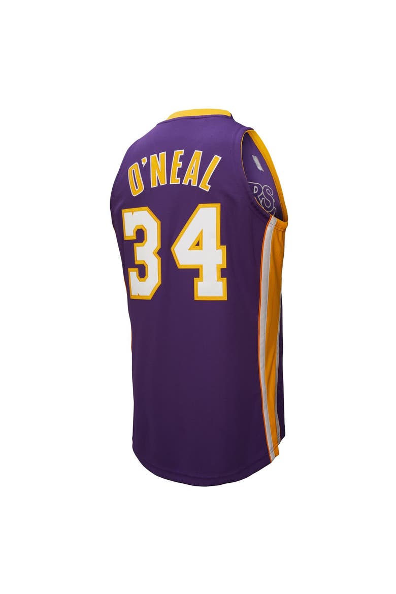 Men's Mitchell & Ness Shaquille O'Neal Purple Los Angeles Lakers 2000 NBA All-Star Game Authentic Jersey, Alternate, color, Purple