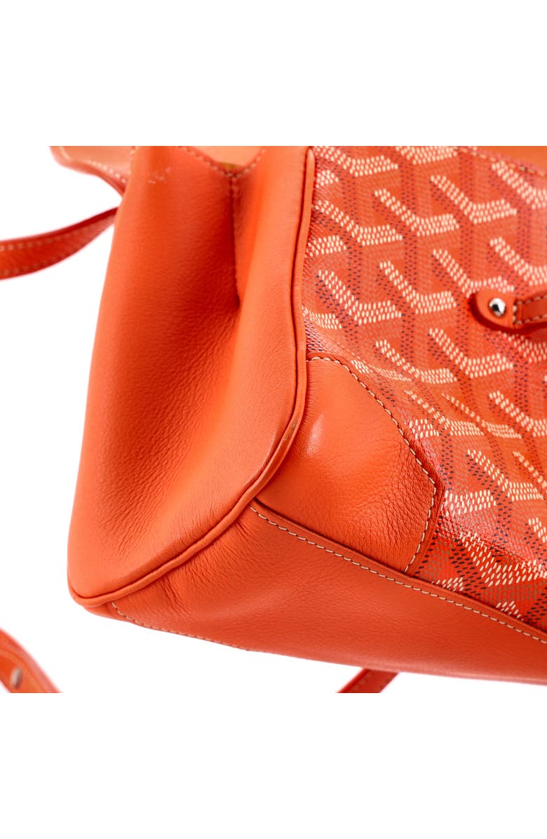 Pre-Owned Goyard Saigon Top Handle Bag Coated Canvas with Leather Mini, Alternate, color, Orange