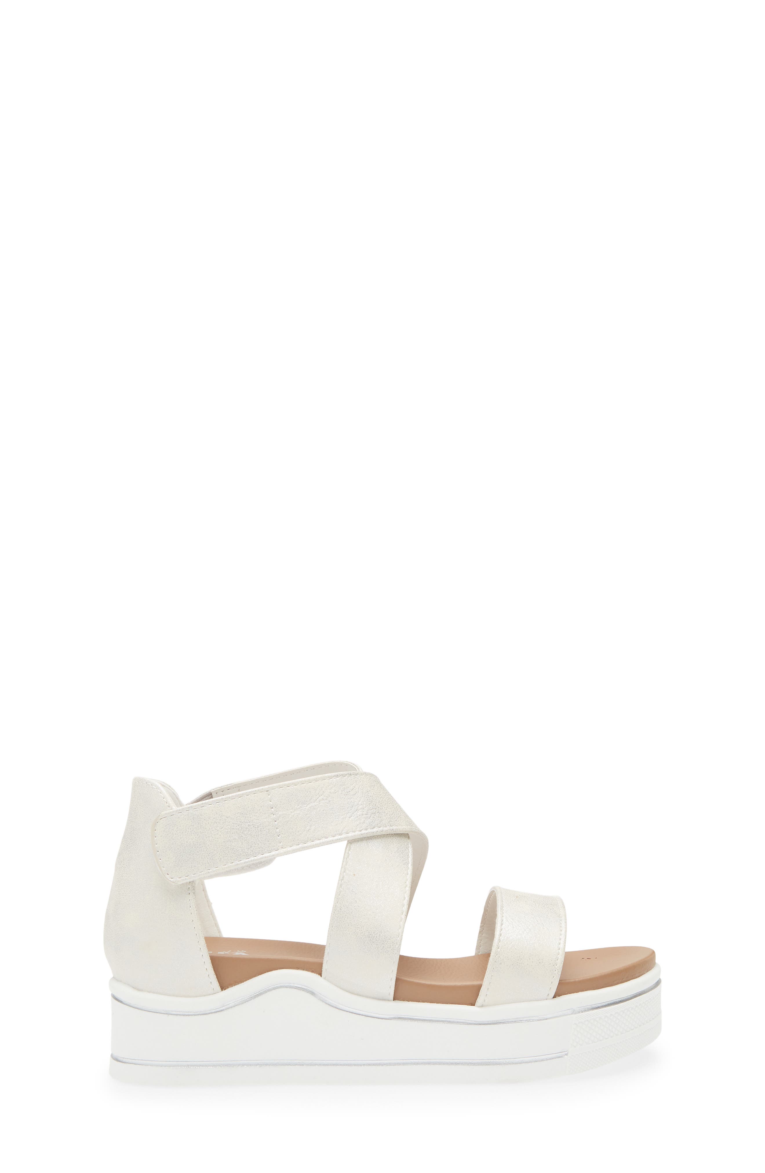 MIA Kids' Minka Flatform Sandal, Alternate, color, White