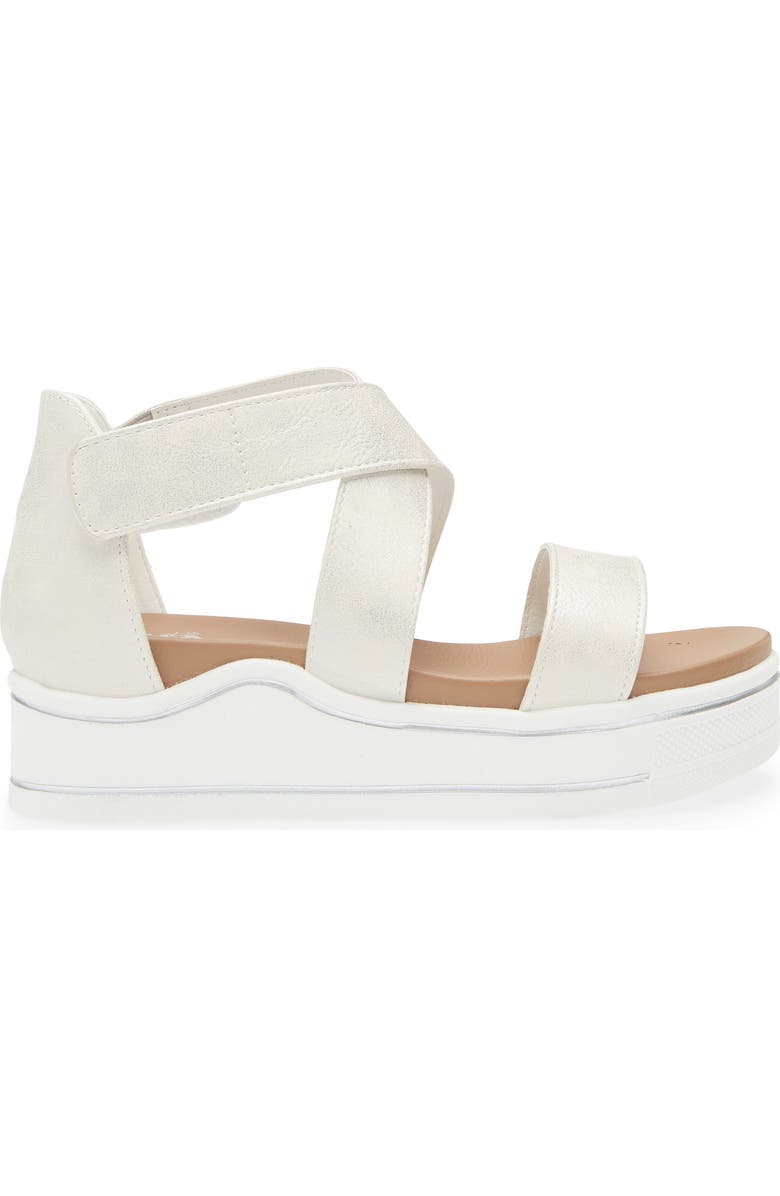 MIA Kids' Minka Flatform Sandal, Alternate, color, White