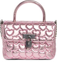 Kurt Geiger London Mini Brixton Heart Quilted Top Handle Bag