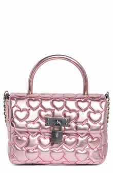 Kurt Geiger London Mini Brixton Heart Quilted Top Handle Bag