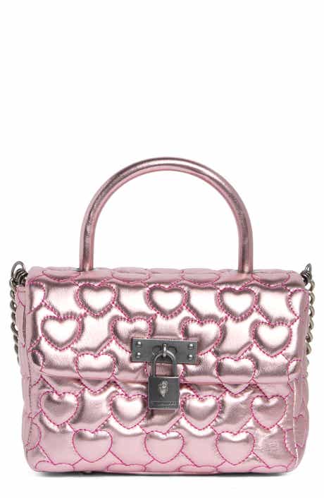 Kurt Geiger London Mini Brixton Heart Quilted Top Handle Bag