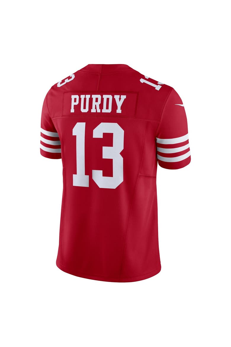 Men's Nike Brock Purdy Scarlet San Francisco 49ers Vapor F.U.S.E. Limited Jersey, Alternate, color, Scarlet