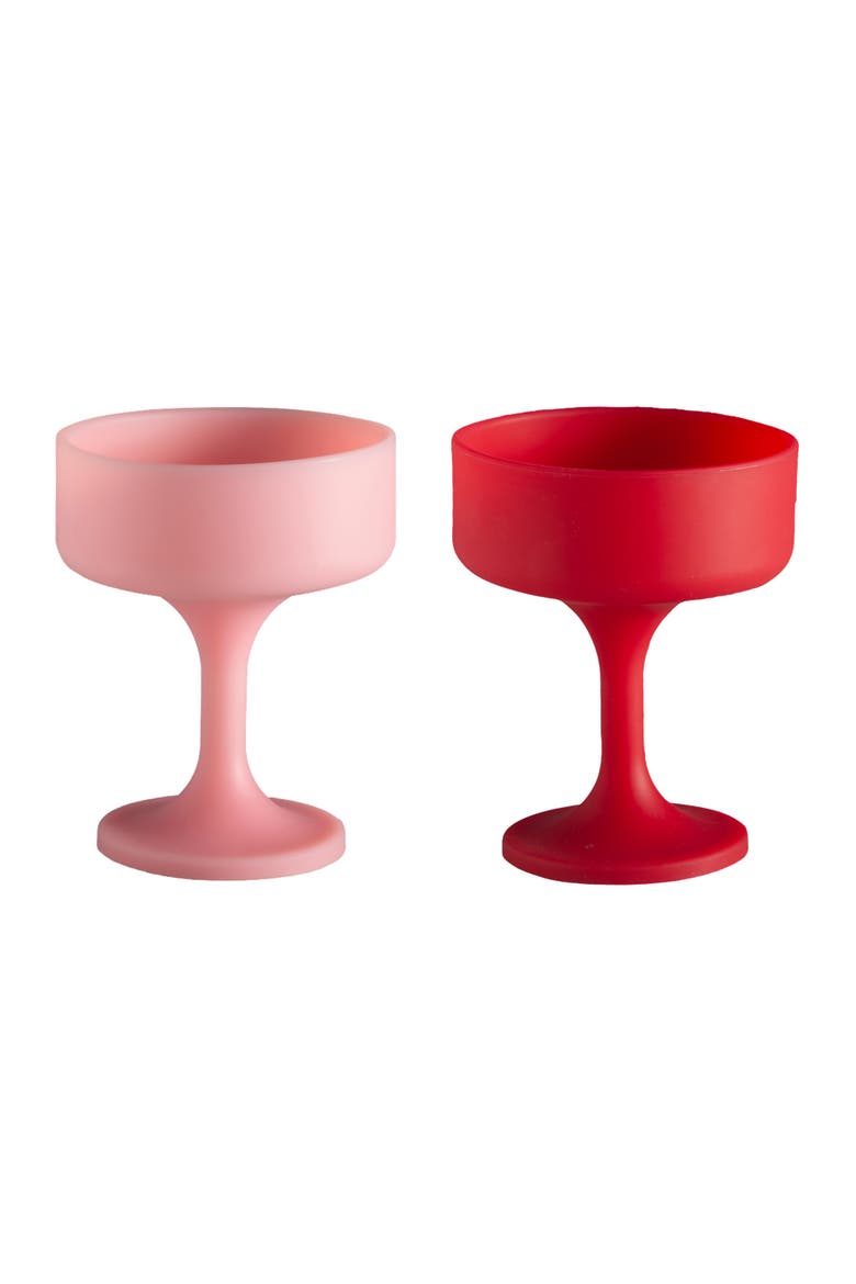 Mecc | Unbreakable Cocktail Glasses, Alternate, color, Cherry + Blush
