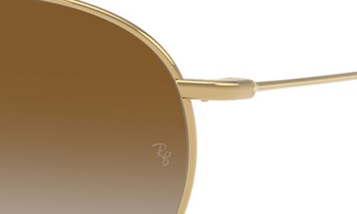 Ray Ban Ray-ban Reverse 53mm Gradient Phantos Sunglasses In Gold Flash