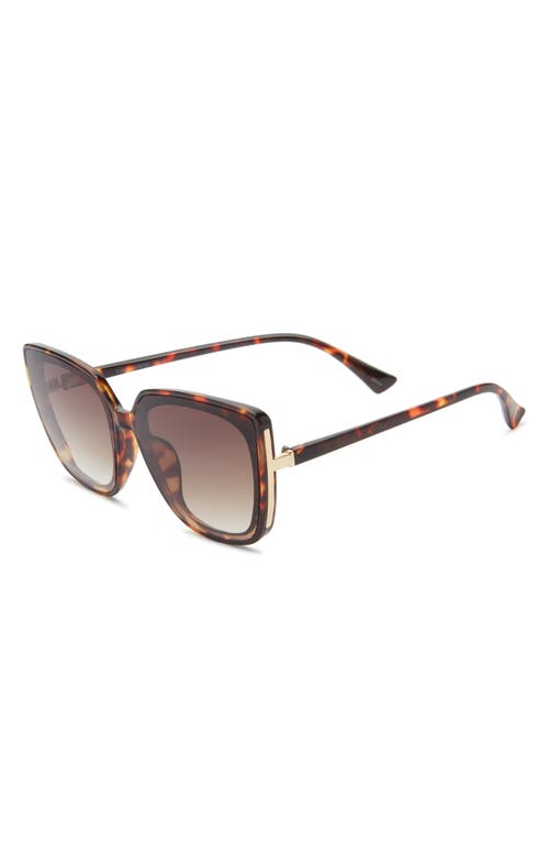Vince Camuto 53mm Square Sunglasses In Brown