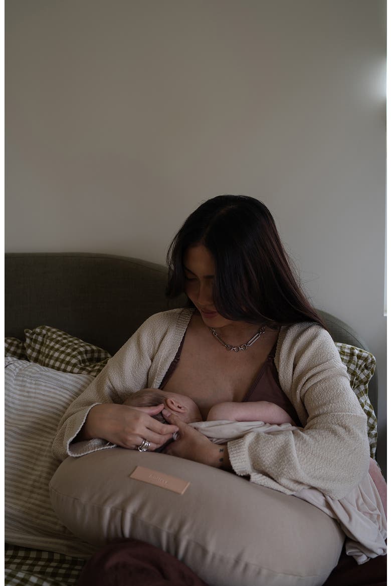 Organic Cotton Nursing Pillow, Alternate, color, WHEAT