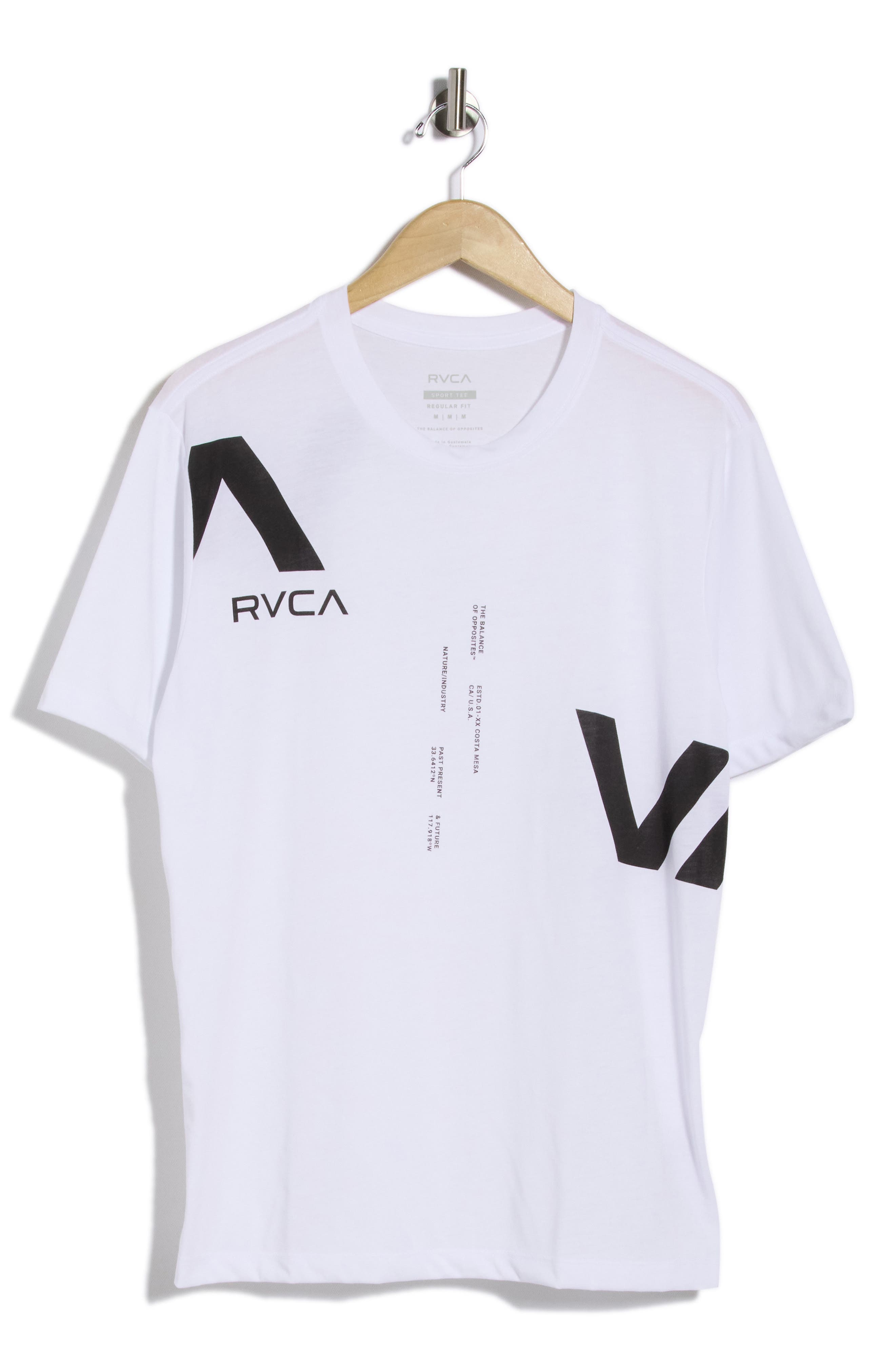 Rvca Divided Graphic T-shirt In White