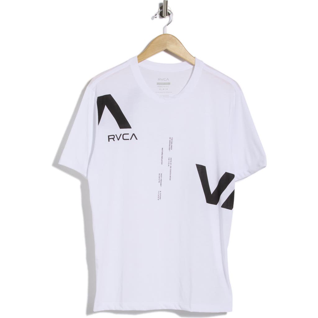 Rvca Divided Graphic T-shirt In White