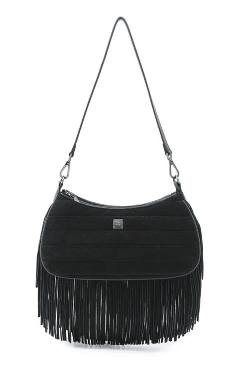 Maverick Fringe Leather Crossbody Bag