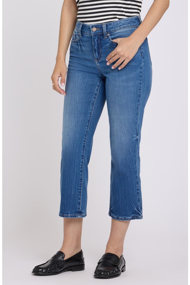 Piper Crop Relaxed Straight Leg Jeans, Main, color, WILD RIVER