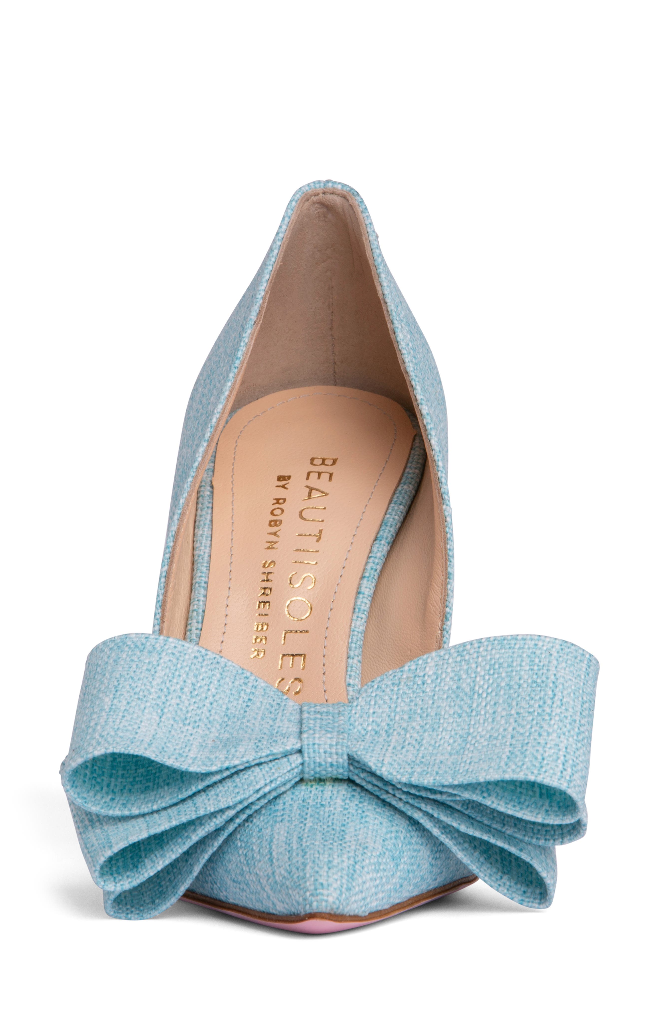 BEAUTIISOLES Oxsana Pointed Toe Pump, Alternate, color, Sky Blue