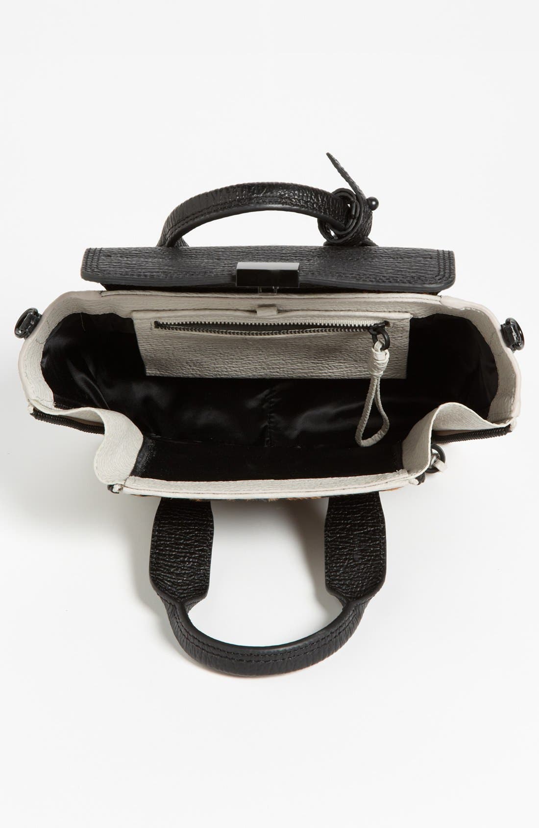 'Mini Pashli' Leather Satchel, Alternate, color, NATURAL WHITE