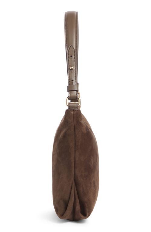 Sam Edelman Marilyn Soft Suede Shoulder Bag In Brown