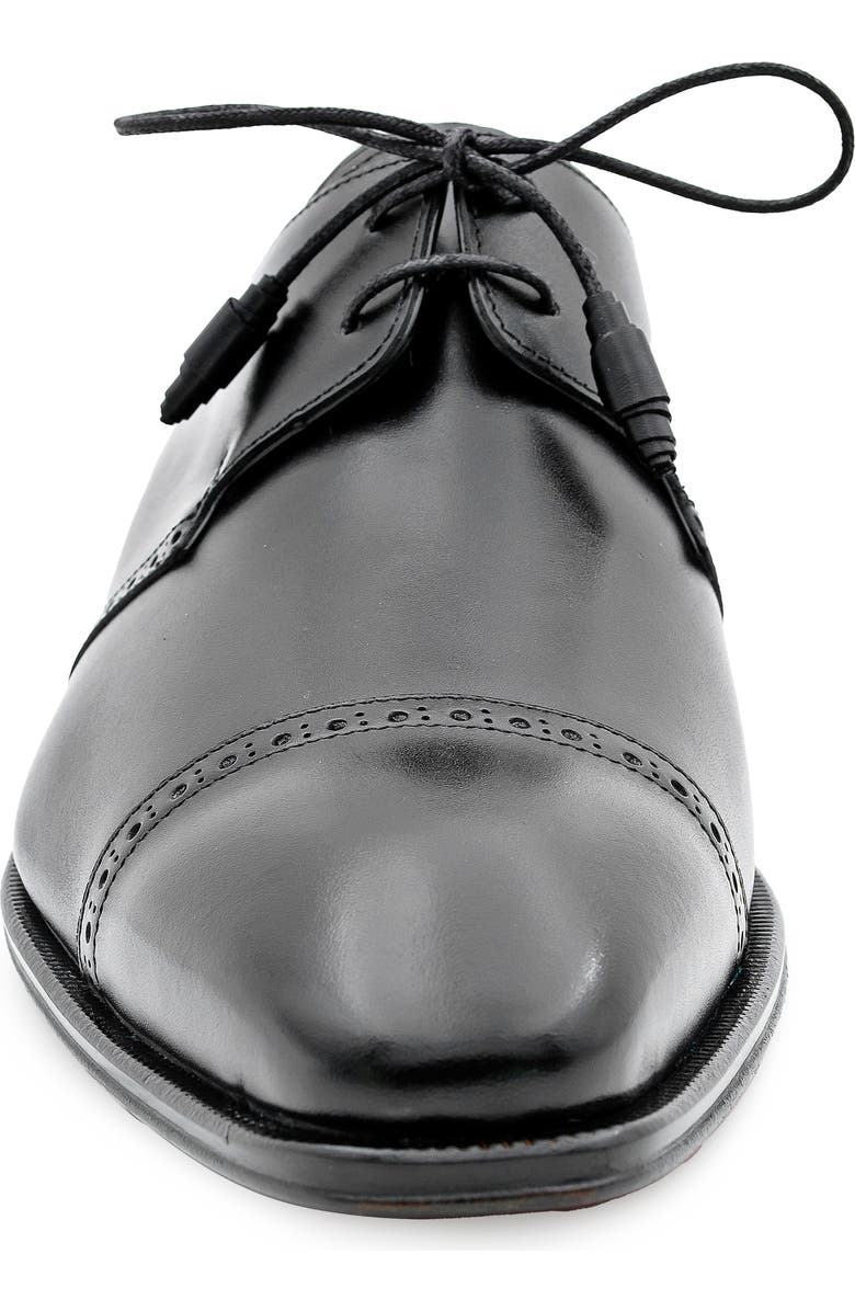 Mezlan 2-Eyelet Cap Toe Leather Derby, Alternate, color, Black