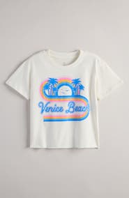 Treasure & Bond Kids' Crop Cotton Graphic T-Shirt