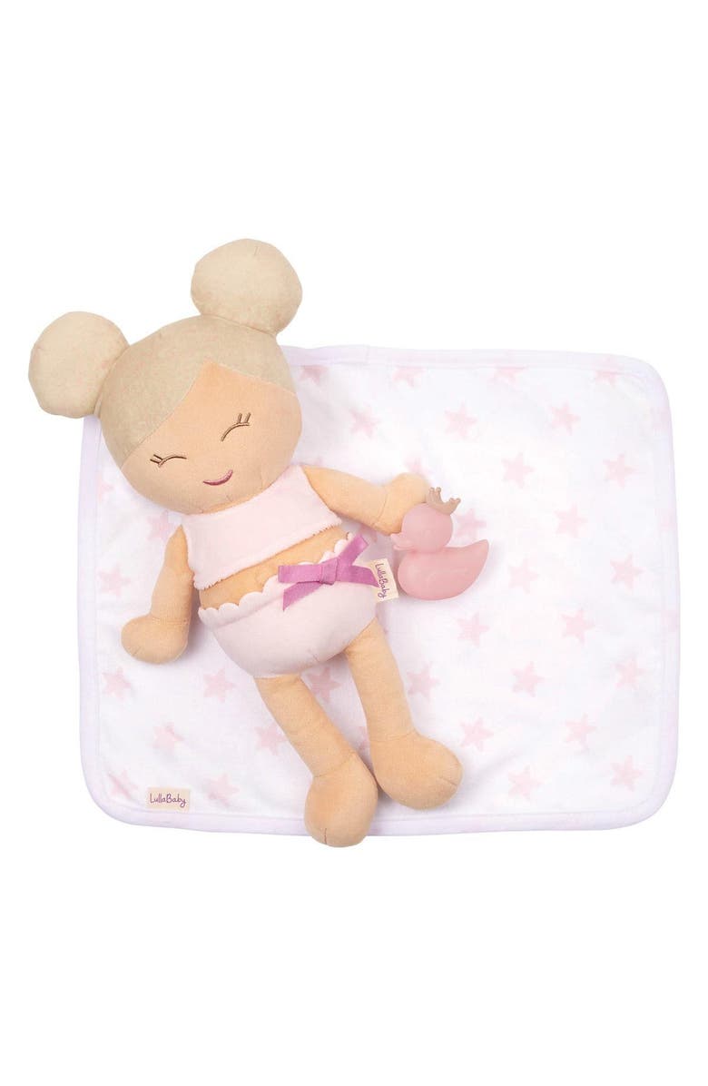 Battat 14" Plush Water Play Baby Doll & Bathtub Set - Caucasian, Alternate, color,