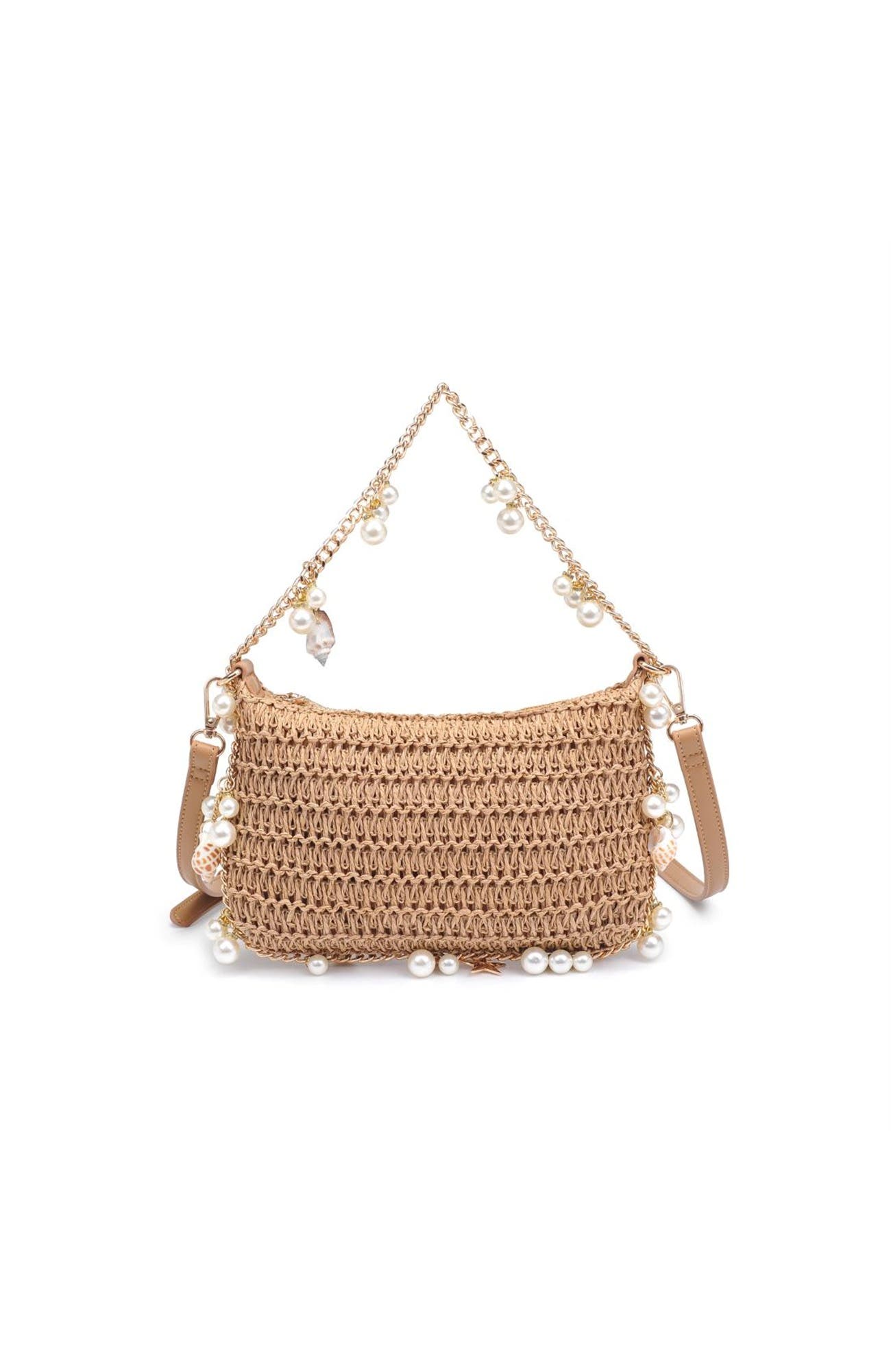 Steph Evening Bag, Main, color, Natural