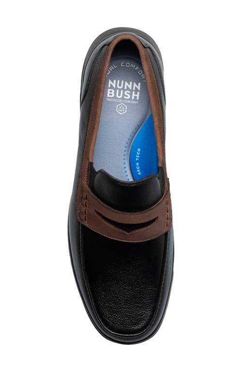 Nunn Bush Men's Luca Moc Toe Penny Loafer In Black Multi