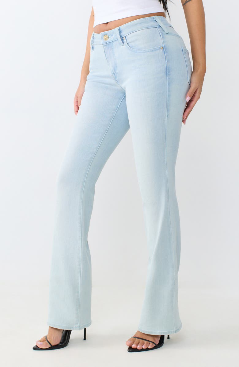 True Religion Becca Big 'T' Mr Bootcut Jeans, Alternate, color, Light Endless Wash