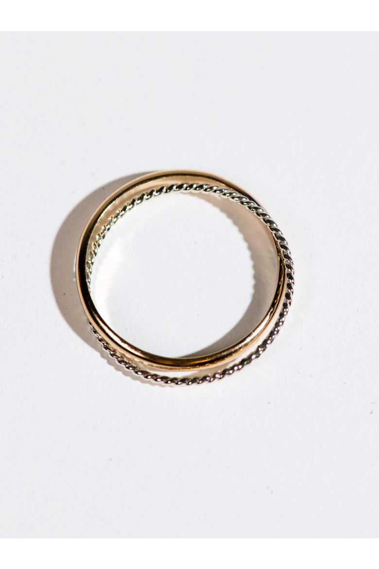 Nicki Double Ring, Main, color, Gold-filled