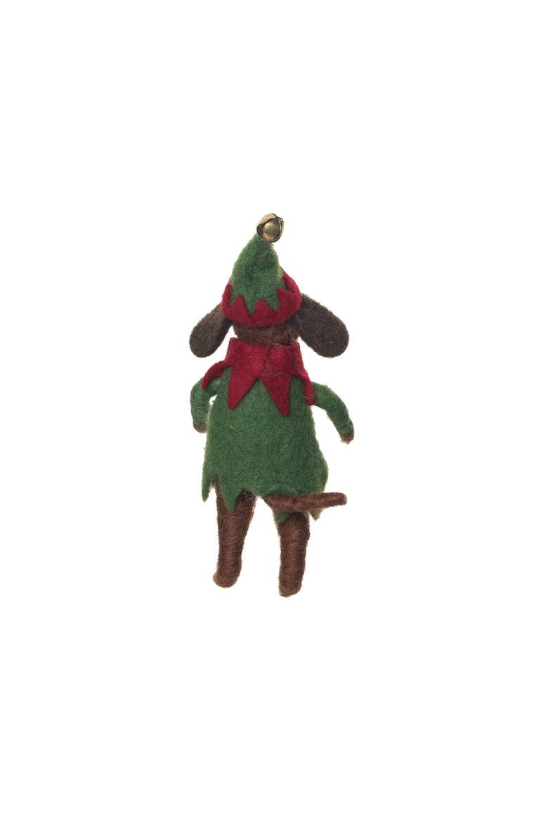 Dog Elf Figurine, Alternate, color, Green