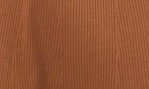 Halogen ® Contrast Trim Long Sleeve Sweater Dress In Brown
