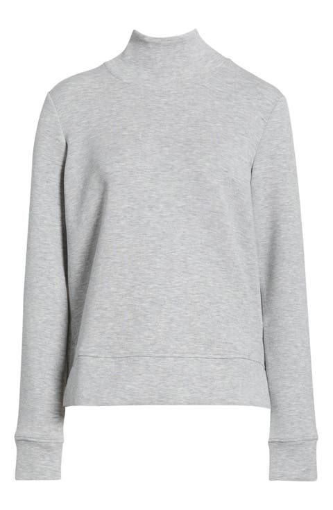 Dreamweave Recycled Polyester Blend Mock Neck Sweatshirt
