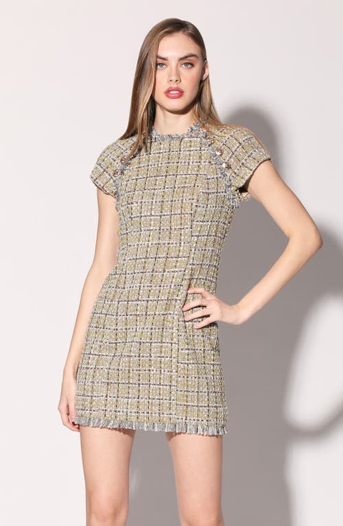 WALTER BAKER WALTER BAKER DESIREE CAP SLEEVE TWEED MINIDRESS 