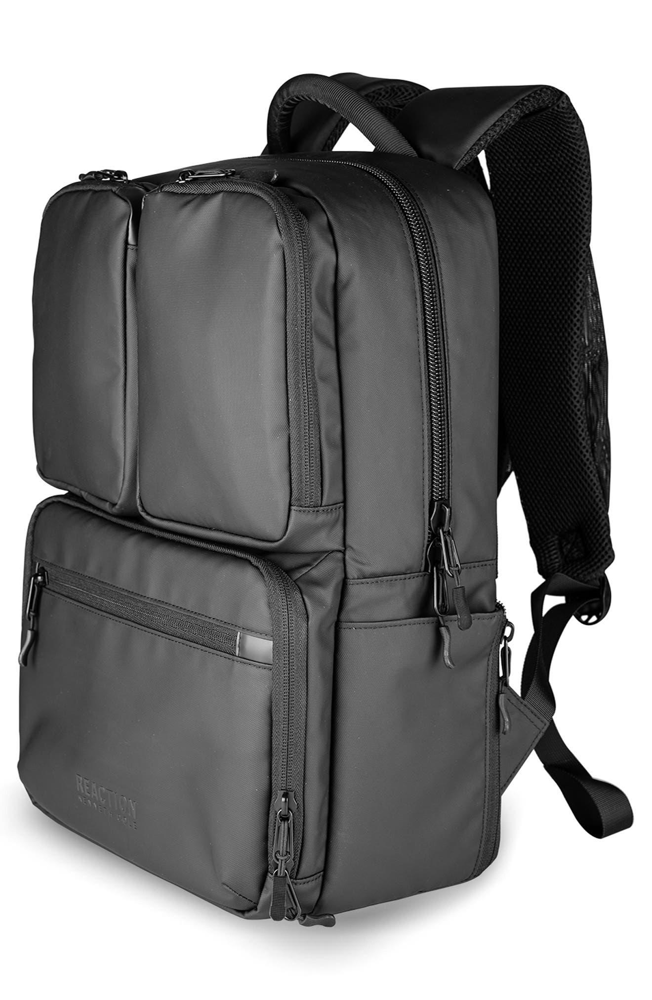 Kenneth Cole Ryder Backpack with Laptop Sleeve, Alternate, color, Black